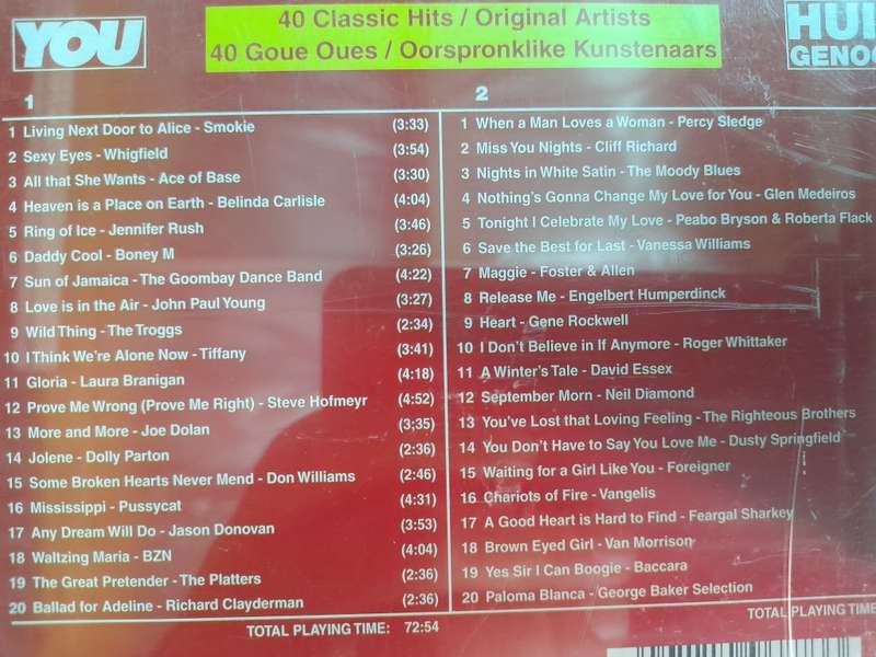 Huisgenoot se Treffers 2 / Your You Album 2 (Double CD Set)