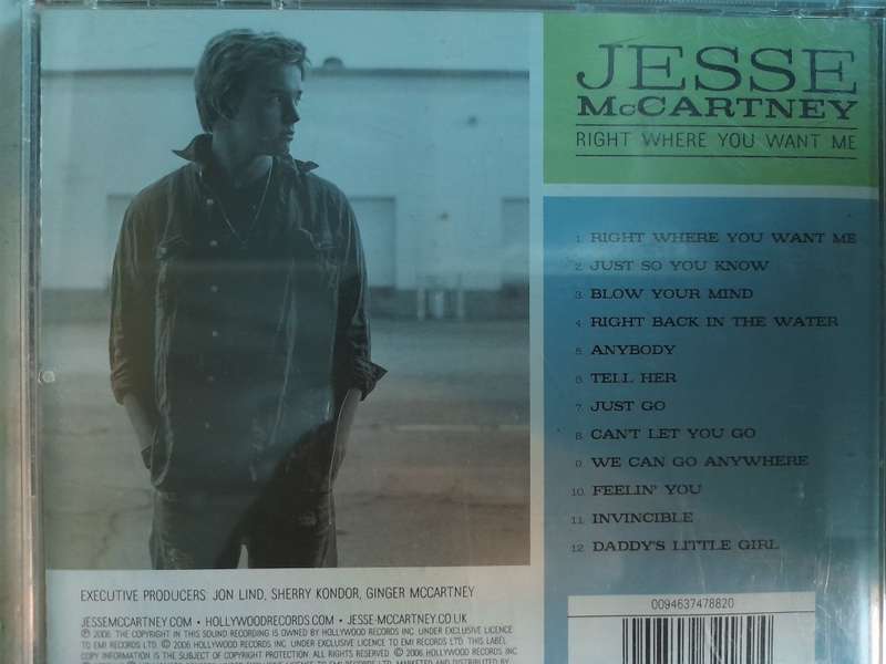 Jesse McCartney - Right where you want me