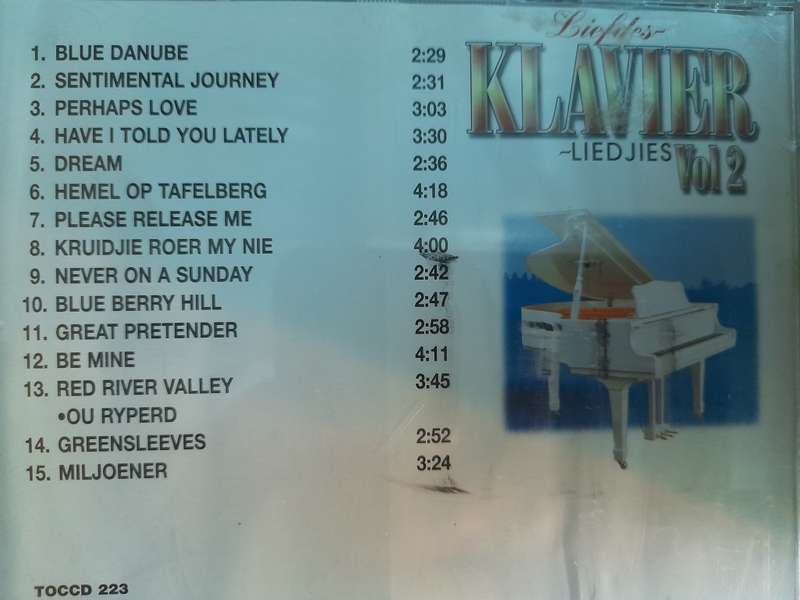 Liefdes Klavier Liedjies Vol.2