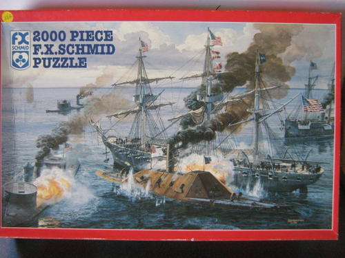 Auction : Puzzle 2000pc (920mm x 650mm) - Point Blank: The CSS Tennesee vs U.S.A Hartford