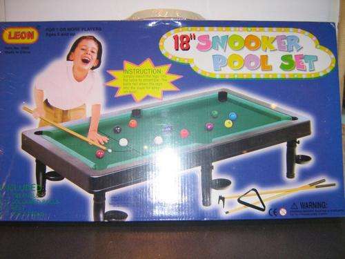 Snooker Pool set 18"
