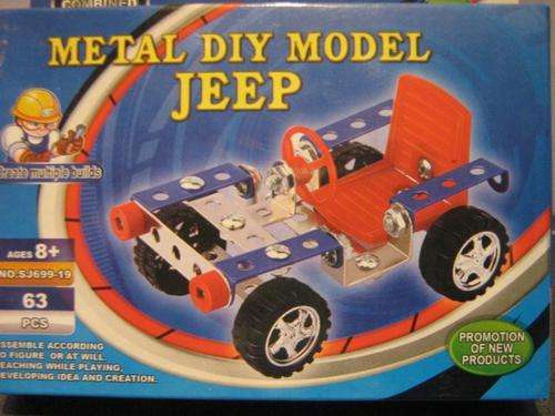 Metal DIY Model Jeep 63pcs Ages 8+