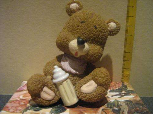 Ornament (Ceramic) - Bear (with baby bottle)
