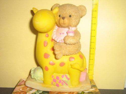Ornament (Ceramic) - Bear (on a giraffe)