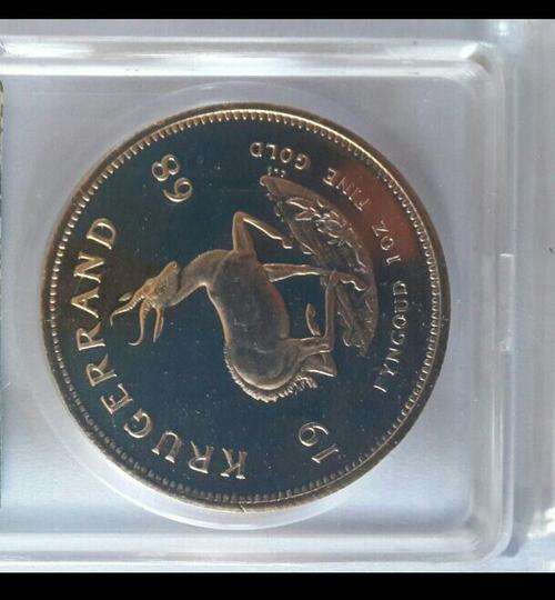1968 1oz Kruger Rand single frosted.