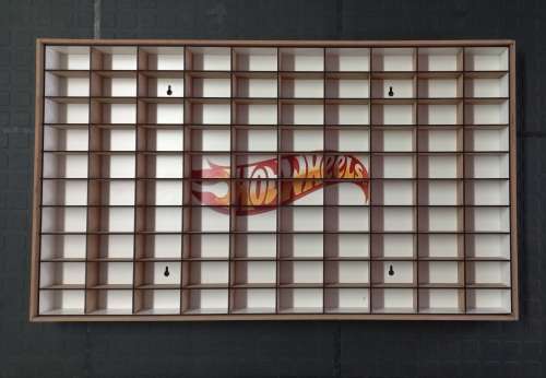 Hotwheels 1/64 scales display rack.   Takes 100 1/64 scale Hotwheels cars.