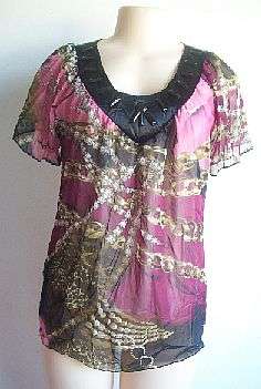 Beautiful Chiffon Top Size 34/36