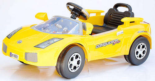 Yellow Ride on Kids 6V Rechargeable Battery Powered Car! Fantastic Gift!