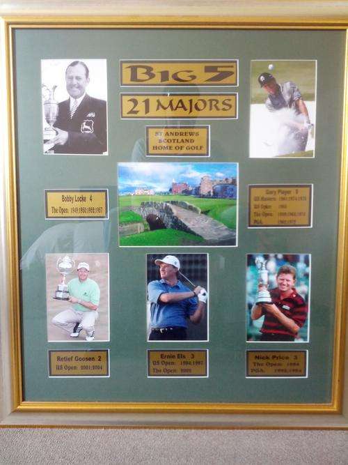 Big 5 - 21 Majors Golf Memorobilia