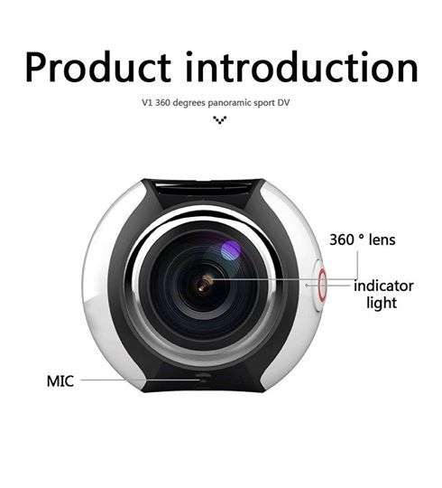 V1 360 Panoramic Action Camera