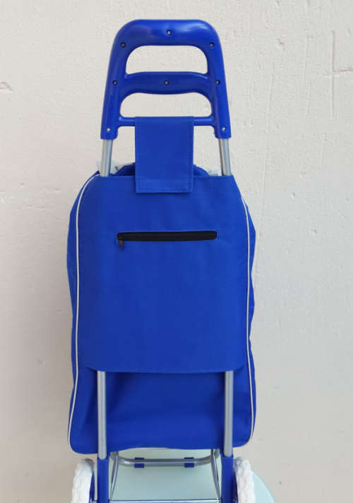 Foldable Shopping bag on wheels_Ideal for home shopping,Camping & holiday_ Black,Blue,Red.Maroon