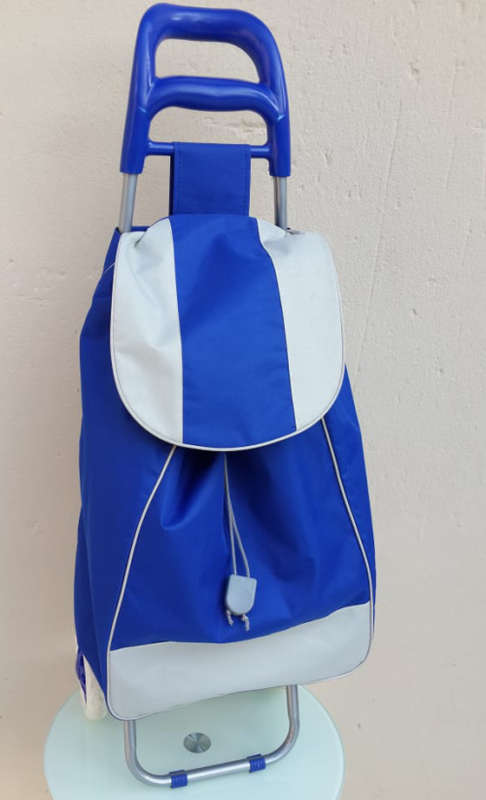 Foldable Shopping bag on wheels_Ideal for home shopping,Camping & holiday_ Black,Blue,Red.Maroon