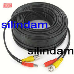 CCTV BLACK CAMERA CABLE - POWER & VIDEO 50m