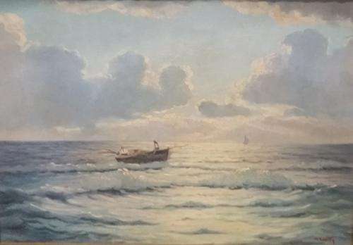 BOAT ON THE OCEAN - Guiseppe Catty