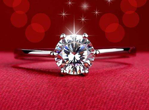 Beautiful Round Cut 1ct CZ Diamond 18K White Gold Filled Solitaire Engagement Ring