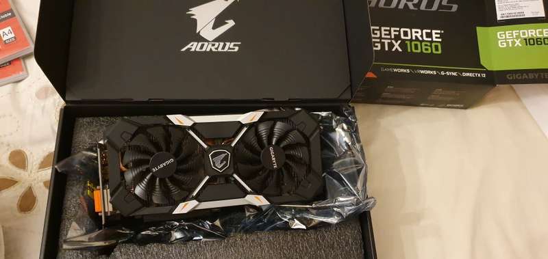 Gigabyte AORUS GeForce GTX 1060 Xtreme Edition 6G rev 2.0 - 2 year warranty remaining
