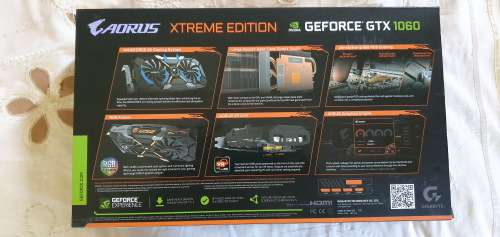 Gigabyte AORUS GeForce GTX 1060 Xtreme Edition 6G rev 2.0 - 2 year warranty remaining
