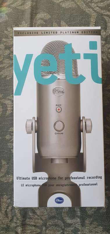 Blue Yeti USB Condenser Microphone (platinum limited edition)