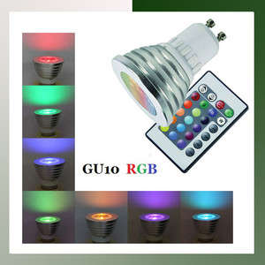 Led Multi Colour  E27 / E14/Gu10 3wt FREE SHIPPING