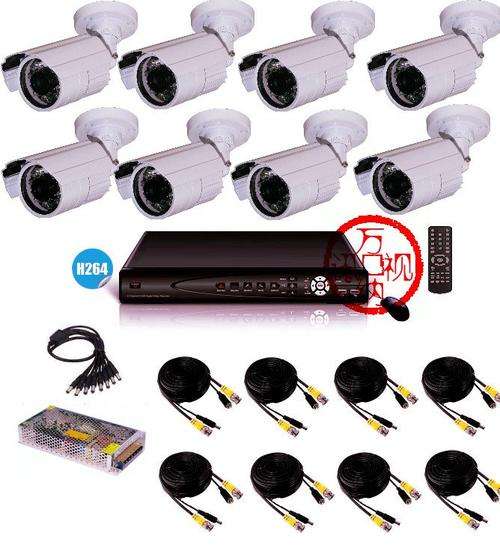 8CH DIY DVR WITH  8 CAMERAS  CABLE & ACCESSORIES FREE SHIPPING SPECIAL!!!!!!!!