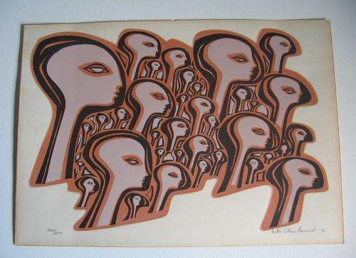 BETTIE CILLIERS-BARNARD signed numbered print 226/250 (b). Original South African Graphic Art Artist
