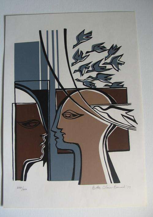 BETTIE CILLIERS-BARNARD signed print 226/250  S. A. art. FOR COLLECTION FROM POSTNET ONLY