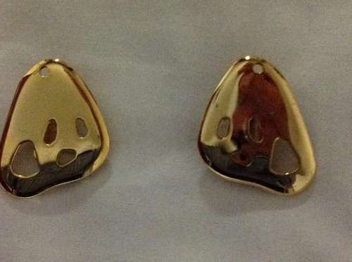 Gold Colour Clip on Earrings