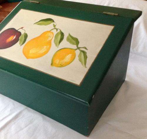 Hand Painted Bread Bin