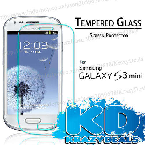 Samsung Galaxy S3 Mini i8190 Tempered Glass Screen Guard - CHEAP SHIPPING :)