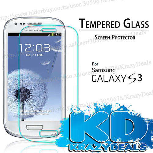 Samsung Galaxy S3 i9300 Tempered Glass Screen Guard - CHEAP SHIPPING :)
