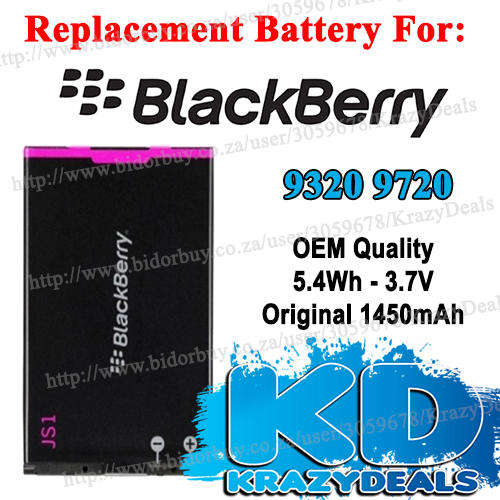 Blackberry JS-1 9320 9720 Replacement Battery - Original 1450mAh!! Cheap Shipping :)