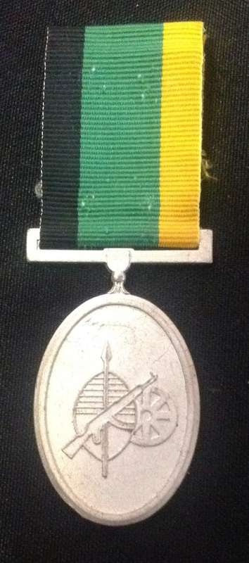 Umkhonto win sizwe. Silver 20 year ANC Military Medal. Stamped silver.