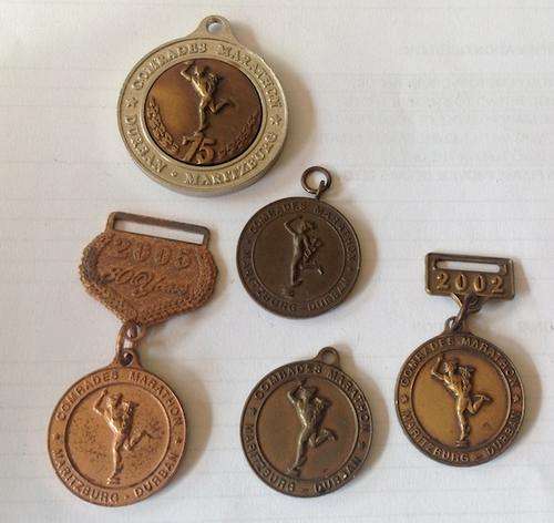 Five Vintage Comrades Marathon Medals. Special issues. Rare