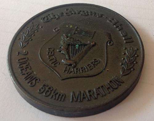 Two Oceans Medal. Celtic Harriers. Vintage. 56km Argus, shell.