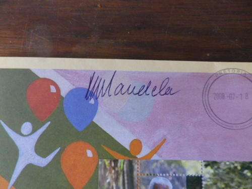 Signed Mandela 90th Birthday cover. From Deceased Estate