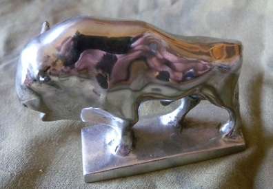 Truck mascot. Buffalo. Solid Metal. Heavy