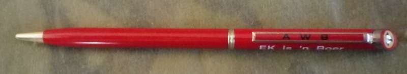 Rare AWB Pen "Ek is 'n Boer, try my!"