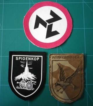 AWB, Wenkommando, spionkop and shoulder patch.