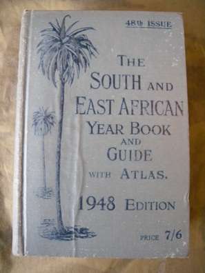 1948 Guide to East Africa. Maps, Info and Fantastic ads. Rare.10cm thick