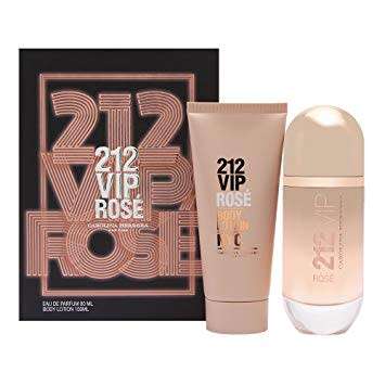 212 VIP Rosé Gift Set (80ml) EDP Spray + (100ml) Body Lotion  (Parallel Import)