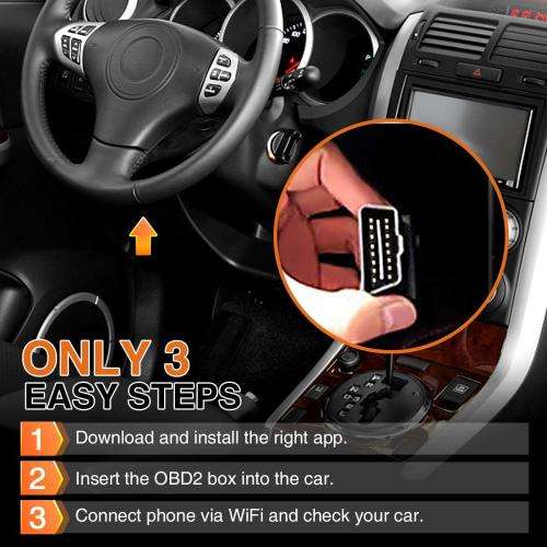 Code Reader Scan Tool Android and Windows Devices,Scanner Adapter Check Engine Diagnostic