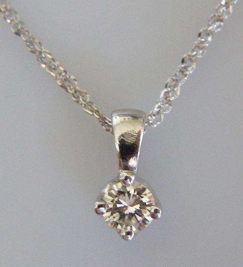 Diamond Pendant & Chain