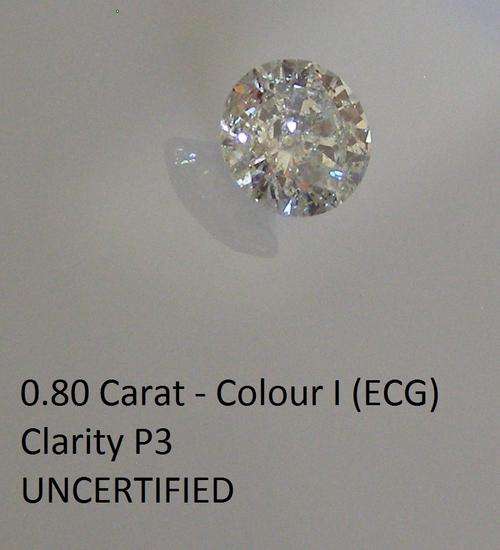BARGAIN - 0.80 CARAT ROUND BRILLIANT DIAMOND!!