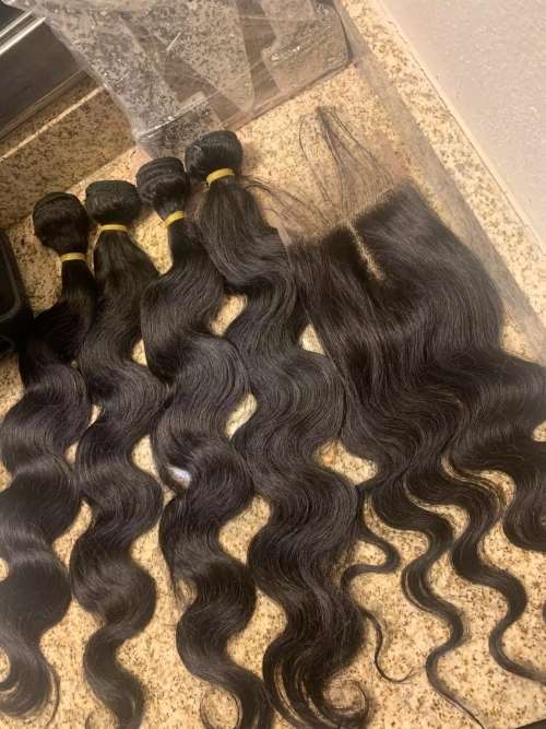 Brazilian Hair Bodywave (20 Inches x 3 Bundles + Closure)