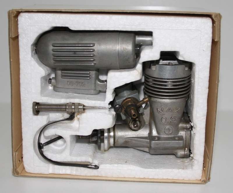 O.S.  MAX 20  RC Model Aircraft Engine & OS 702 Muffler