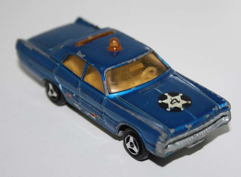 Majorette ECH1/70 blue Police Car (made in France)