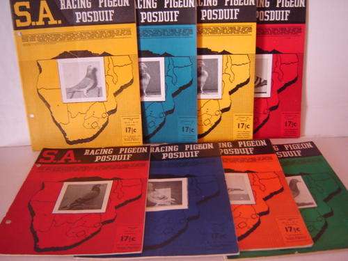 8 x SA Racing Pigeon Posduif Magazines