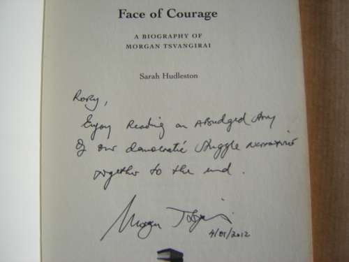 Signed! Face of Courage Morgan Tsvangirai by Sarah Hudleston plus 2009 Calender signed