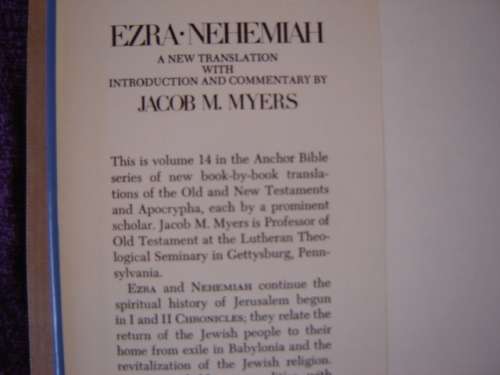 The Anchor Bible 3 x Books Proverbs Ecclesiastes, 1 Chronicles, Ezra Nehemiah