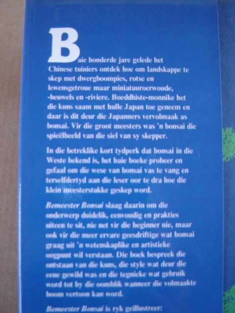 Bemeester Bonsai Pieter Loubser